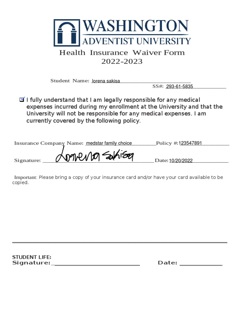 health-insurance-waiver-form-2022-2023-fillable-pdf