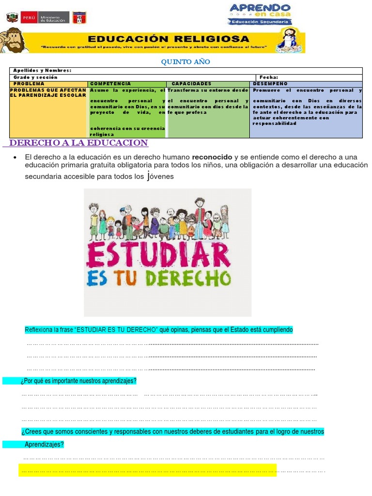 Derecho A La Educacion | PDF | Aprendizaje