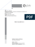 Lic. Administración Tecnología Curso Presupuestos