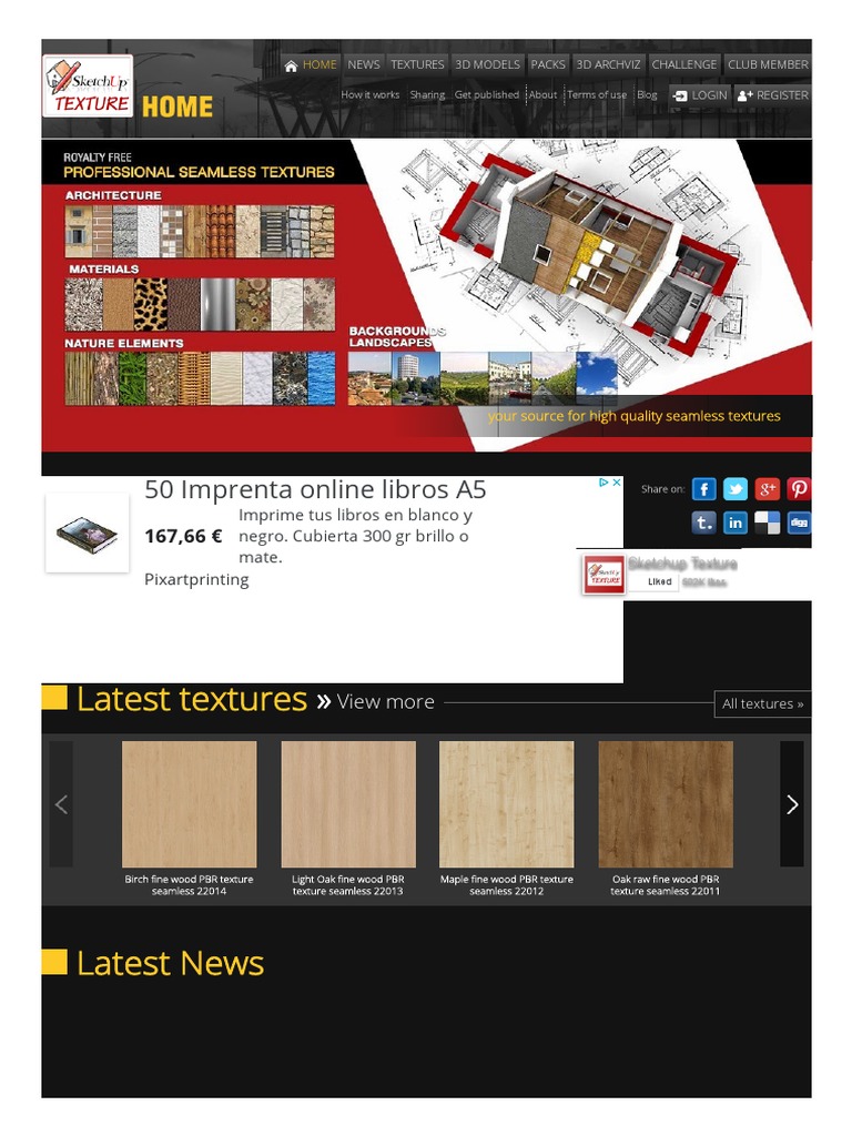 3.1 01.02 - Sketchup Textures, Free Textures Library For 3D CG Artists ...