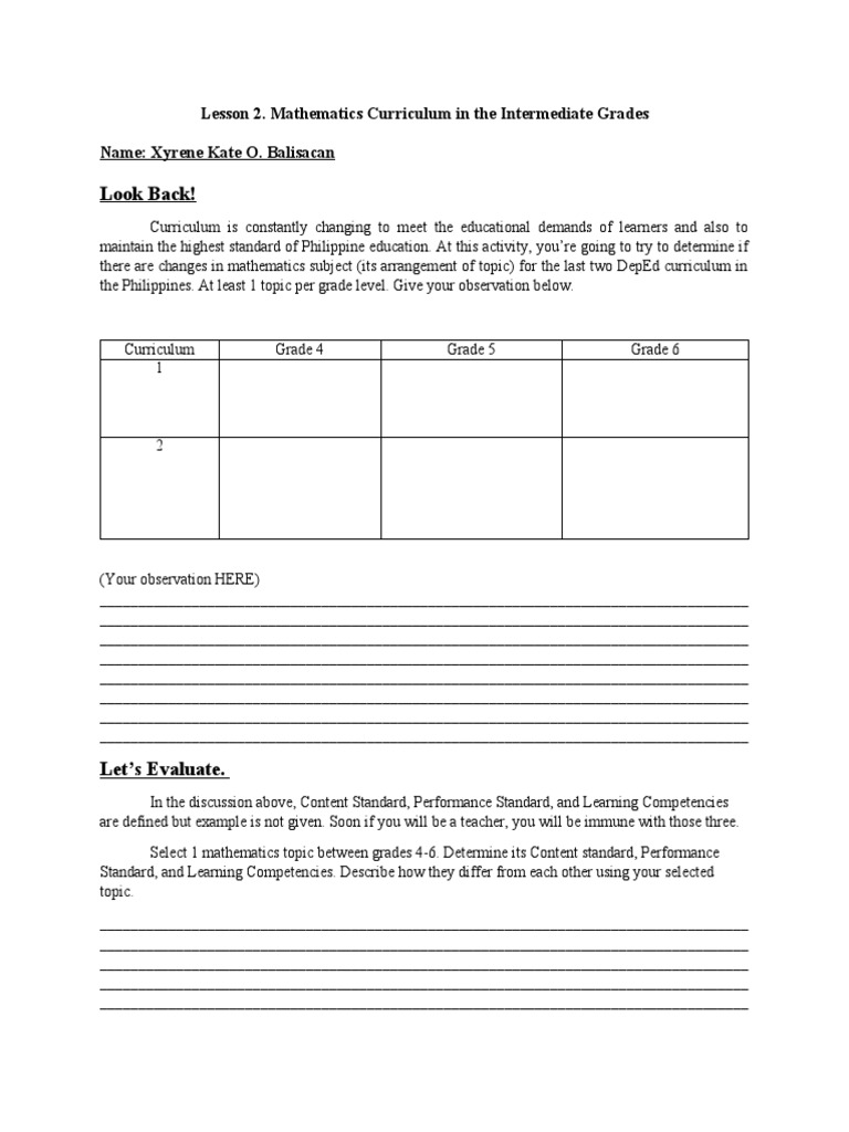 Comparing Mathematics Curricula Across Intermediate Grades and