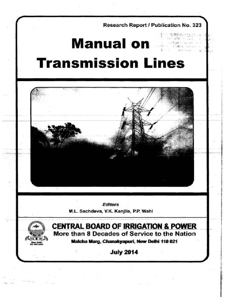 CBIP Manual 2014 | PDF | Electric Power Transmission | Electrical