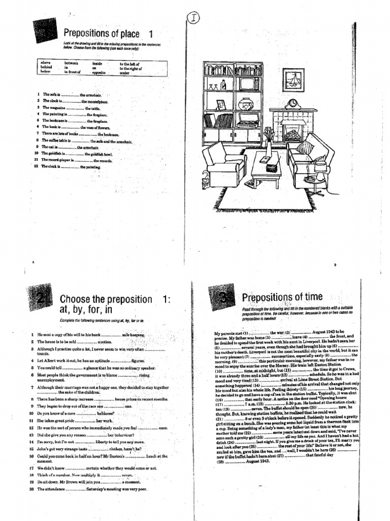 Further Practice On Preposition | PDF