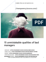 15 Unmistakable Qualities of Bad Managers - Transparency