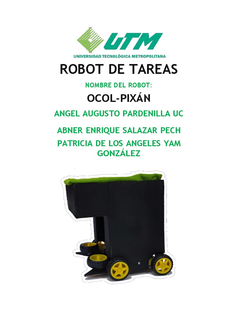 Robot Ocol-Pixán: Diseño y Construcción | PDF | Robot | Robótica