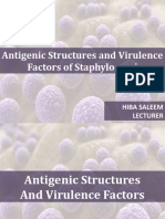 Staphylococci antigenic structures and virulence factors