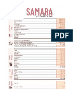 Tabela de Precificação