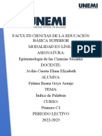 Epistemología de Las Ciencias Sociales