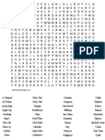 Anime Titles Word Search Sample