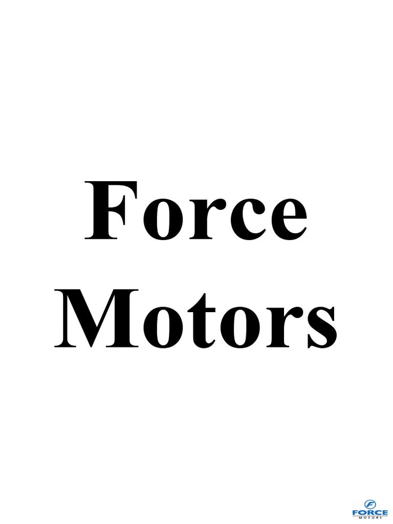 Force Motors (Case Study) PDF
