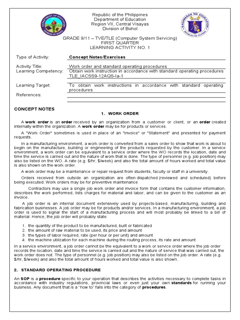 Grade 9/11 Computer Servicing Guide | PDF | Button (Computing) | Business