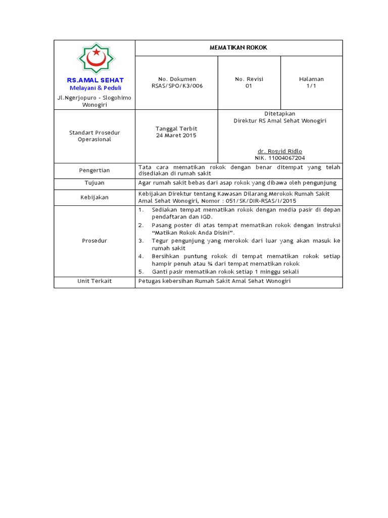 MATIKAN ROKOK DENGAN BENAR | PDF
