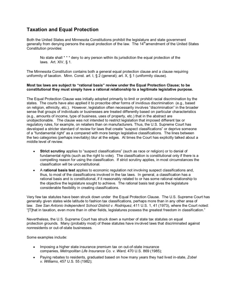 Equal protection definition law image