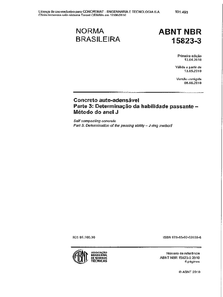 NBR 15823-3 - Concreto Auto-Adensável | PDF
