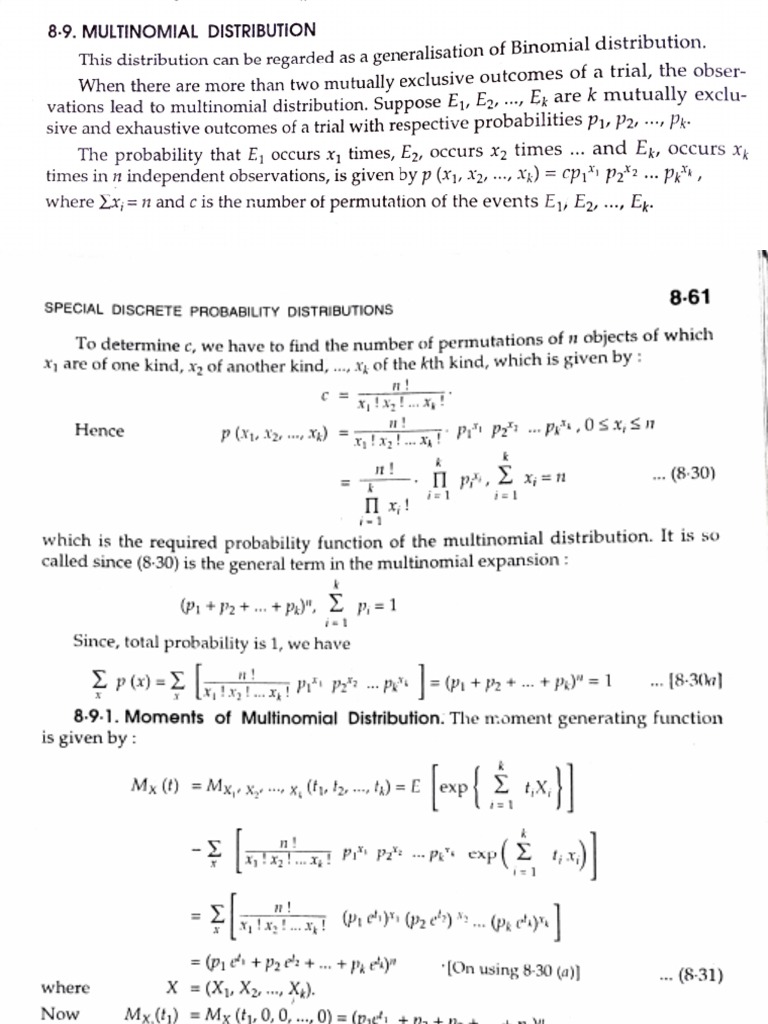 Understanding Multinomial and Trinomial Distributions | PDF ...