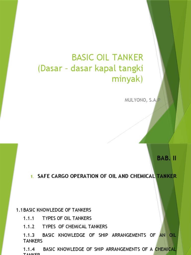 Basic Oil Tanker PDF