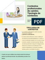 Actividad 10. Contextos Profesionales de Cambio Tipología de Contextos