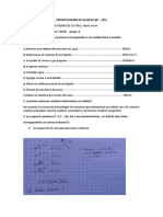 Primer Examen de Quimica