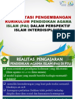 Materi YUSUF HANAFI - Reorientasi Pengembangan Kurikulum PAI Pada PTU Dalam Perspektif Islam Interdisipliner
