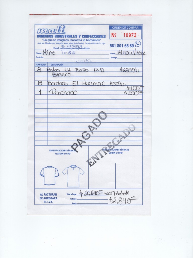Nota de Remisión | PDF