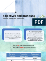 Possessive Adjectives