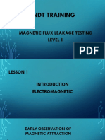 NDT MAGNETIC FLUX LEAKAGE LEVEL II