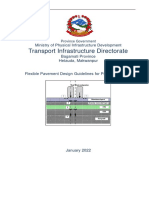 Flexible Pavement Design Guidelines for Provincial Roads