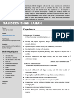 Resume - Sajideen - Draftsman and 3D Designer