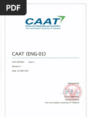 CAAT ENG 01 Aircraft Maintenance Schedules and Programmes Signed