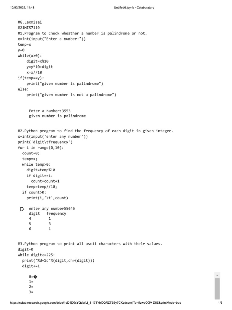 Week 6 Python Program | PDF