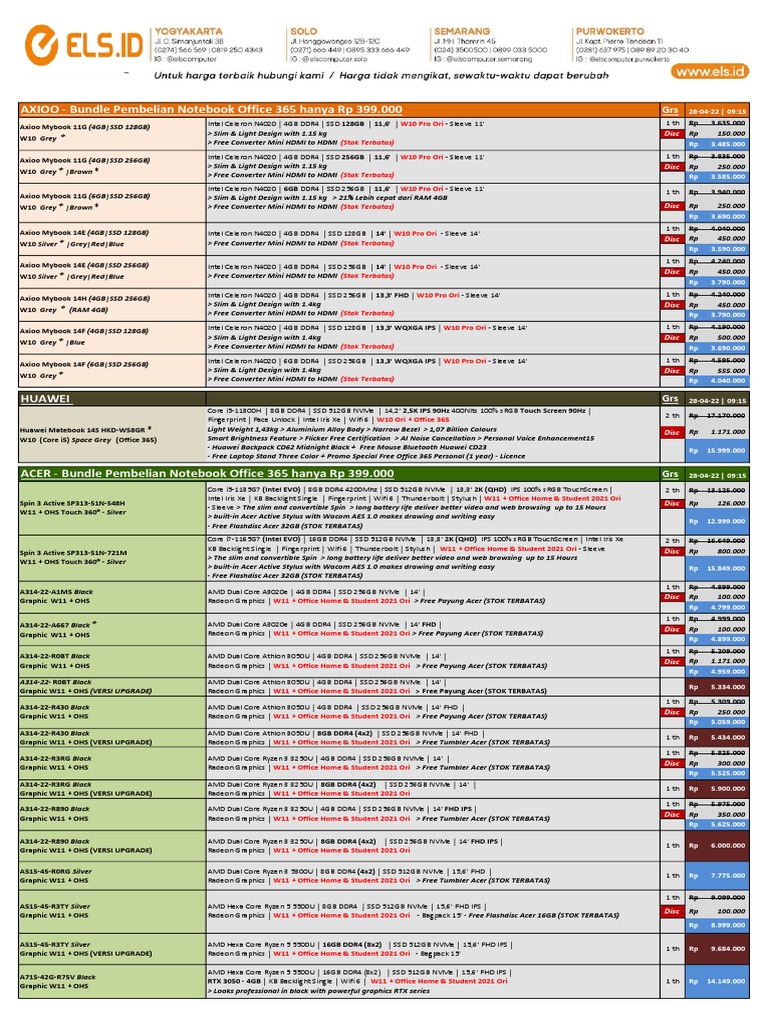 Laptop Deals for Budget Shoppers | PDF | Advanced Micro Devices ...