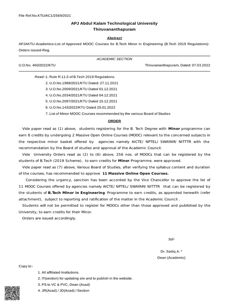 Mooc 07 03 22 Ktu PDF Massive Open Online Course Engineering