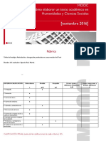 Rúbrica MOOC CETAH TRABAJO 1