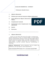 Gramática - Aula 05 - Adjunto Adnominal