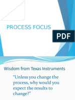 Process Focus for Quality Excellence