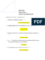 MTH101 Quiz 3 by ATTIQ, S Group