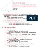 Relative Clauses Fce