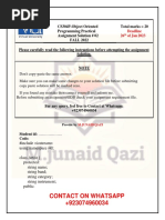 CS304P Assignment 2 Solution by M.junaid Qazi