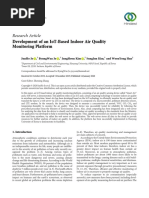 Research Article Development of An Iot-Based Indoor Air Quality Monitoring Platform