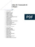 Fonctionalites Projet