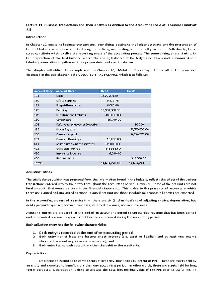 FABM 1: Adjusting Entries Explained | PDF