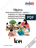 Filipino3 - q2 - Mod1 - Pagtukoy Sa Mga Salitang MagkakatugmaBatayang Talasalitaang Pampaningin - v2