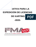 Normativa Licencias Karting 2020