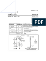 Low forward voltage Schottky rectifier