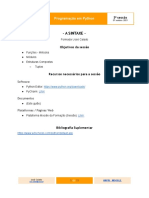 Guião Da 3 Sessão - Funções e Métodos - PYTHON - ANPRI