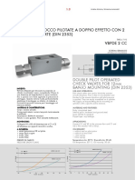 Valvole Di Blocco Pilotate A Doppio Effetto Con 2 Cartucce Corte (Din 2353) Vbpde 2 CC