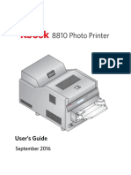 Kodak 8810 Photo Printer Uer Manual