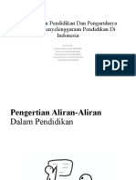 Aliran-Aliran Pendidikan Dan Pengaruhnya Terhadap Penyelenggaraan Pendidikan Di Indonesia