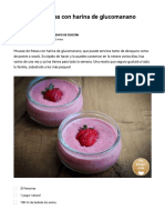 Mousse de Fresas Con Harina de Glucomanano - 160kcal