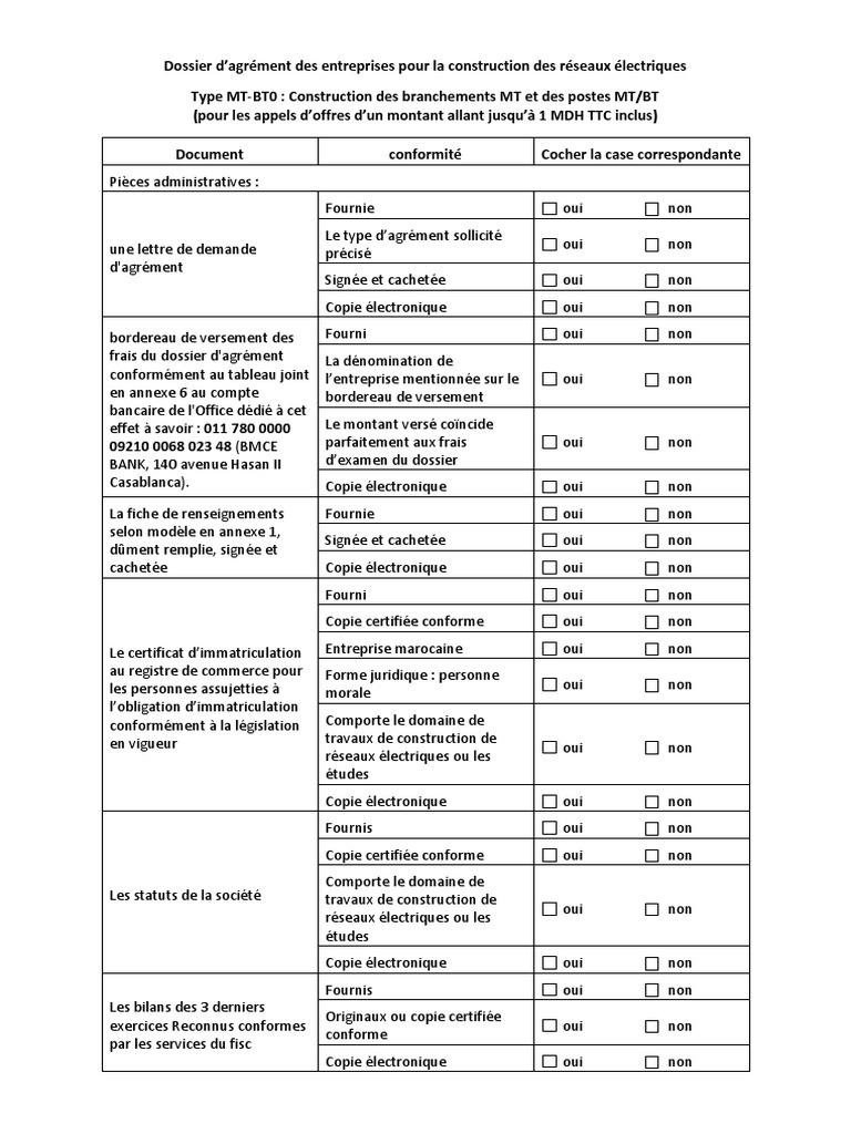 Dossier d'agrément pour réseaux électriques | PDF | Responsabilité ...
